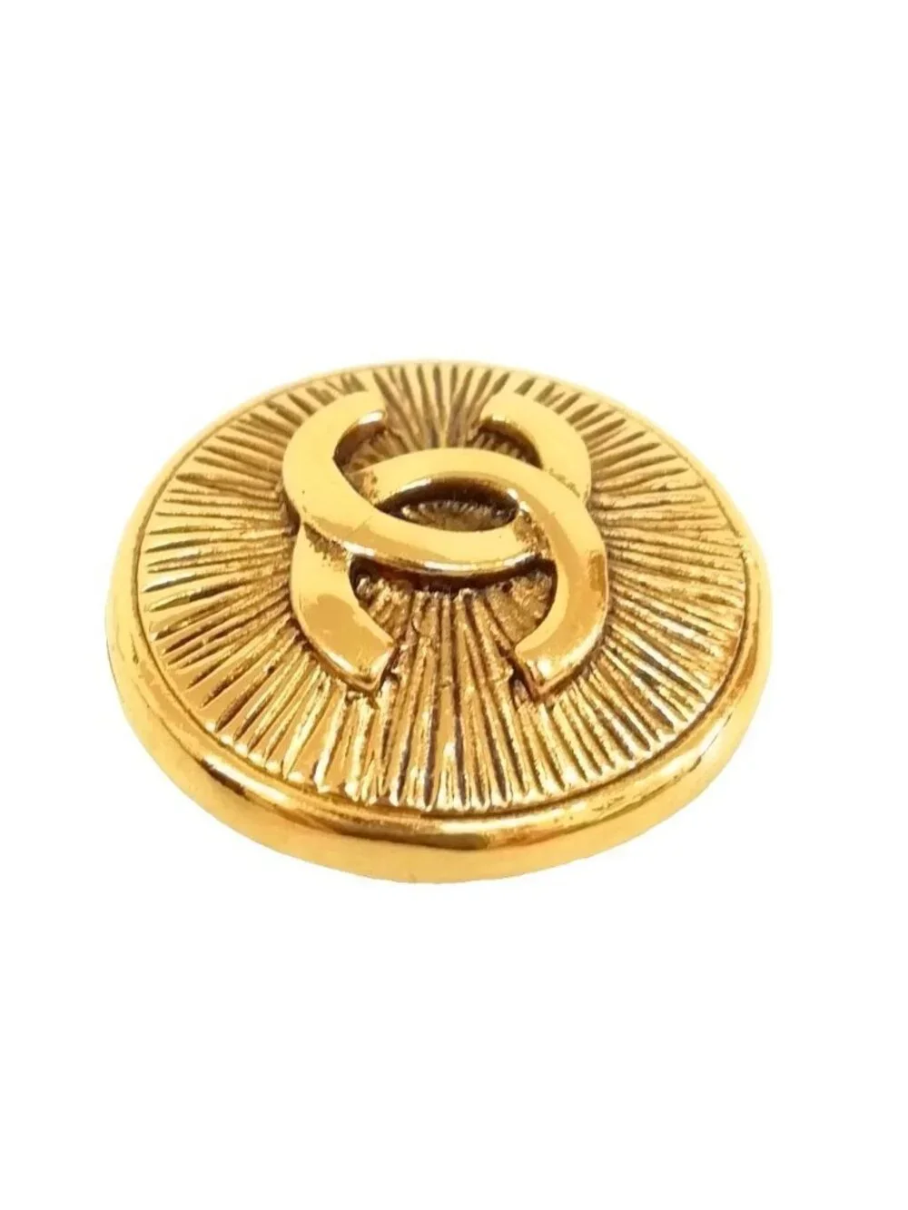 Chanel Vintage CC Logo Single Earrings Gold